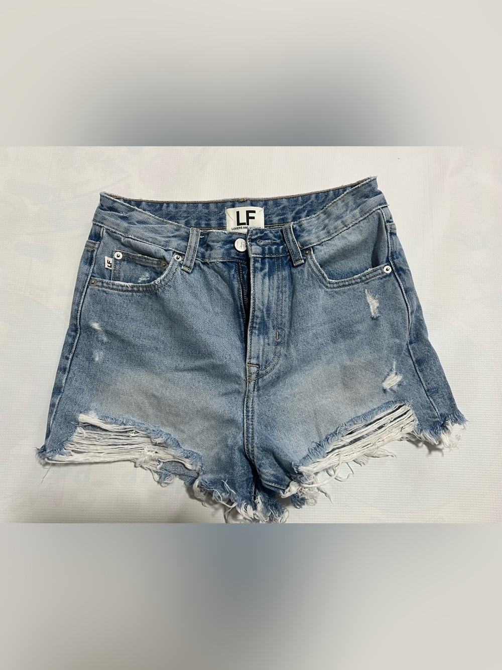 Lovers + Friends Jack High Rise Denim Shorts